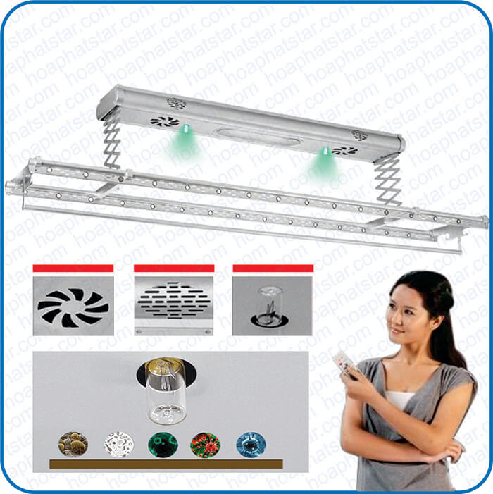 lắp đặt giàn phơi điều khiển từ xa
